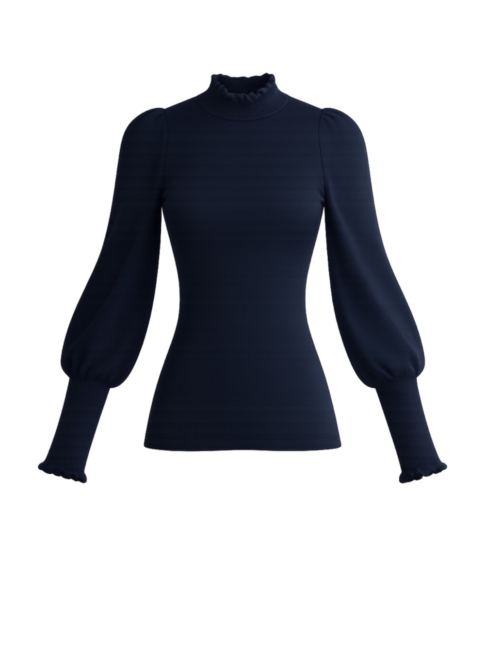 Women's White House Black Market Top XS Blue Long Sleeve
129